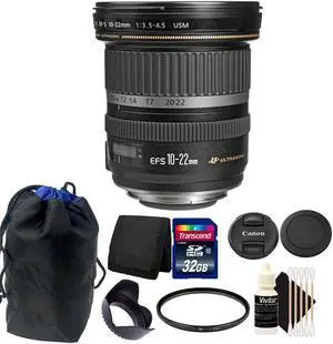 Canon EF-S 10-22mm f/3.5-4.5 USM Lens for Canon Digital SLR Camera Accessory Kit