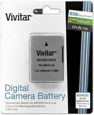 Vivitar EN-EL14a Battery for Nikon DF D5500 D5300 D5200 P7000 P7100 P7700 P7800