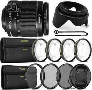 Canon EF-S 18-55mm f/3.5-5.6 IS II Lens&Top Filter Set For Canon 1300D 1200D 70D