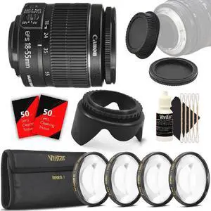 Canon EF-S 18-55mm f/3.5-5.6 IS II Lens with Filter Set For Canon 700D 1300D