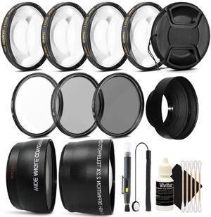 Bundle for Wide Angle and Telephoto Photography For Canon T5 T6 T5i T6i 70D 80D