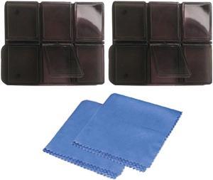 Two Card Holders + Lens Cleaning Cloth for CANON EOS Rebel T6i T6 T6s T5i T5 T4i T3i