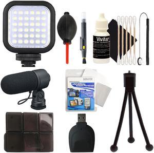 Compact Light & Accessory Kit for Canon EOS Rebel T6i T6 T6s T5i T5 T4i T3i