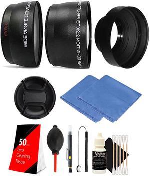 52mm Fisheye Telephoto & Wide Angle Lens + Rubber Hood Accessory Kit for NIKON D3300 D3200 D3100 D5500 D5300 D5200 D5100