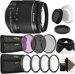 Canon EF-S 18-55mm f/3.5-5.6 IS II Lens for Canon T6i T6 T6S and Ultimate Accessory Kit