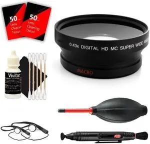 Vivitar 52mm Wide Angle Lens Kit for Nikon  D5300,D5600 and All Nikon DSLR Camera