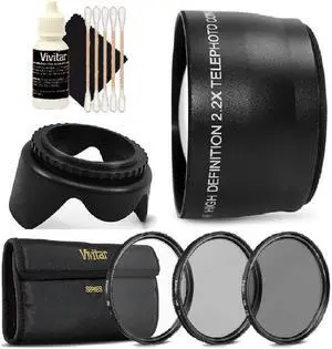Vivitar 52mm Telephoto Lens Kit for Canon EOS 700D,1200D & All Canon DSLR Camera