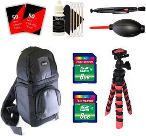 BackPack + 16GB Accessory Kit for For Canon T6 T6i T6s and All Canon Digital Cameras