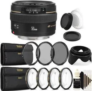 Canon EF 50mm f/1.4 USM Lens  with UV CPL Filter Ultimate Accessory Kit for Canon EOS 550D 500D 450D 400D