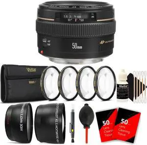 Canon EF 50mm f/1.4 USM Lens  with 58mm Filters & Ultimate Accessory Kit for Canon EOS 550D 500D 450D 400D