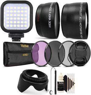 52MM Professional Lens Filter Accessory Kit + Compact Light for Nikon D3300 D3200 D3100 D90
