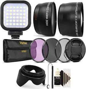 58MM Professional Lens Filter Accessory Kit + Compact LED Light for CANON EOS 750D 760D 650D 600D