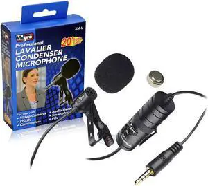 Vidpro External Microphone For Samsung Galaxy Axiom Cell Phone Vidpro XM-L Wired Lavalier microphone - 20' Audio Cable - Transducer type: Electret Condenser