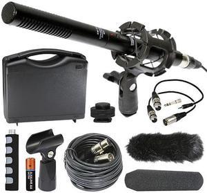 Canon VIXIA HF R72 Camcorder External Microphone Vidpro XM-55 13-Piece Professional Video & Broadcast Unidirectional Condenser Microphone Kit
