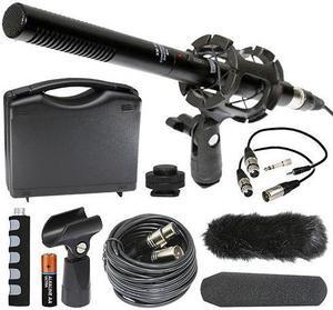 Vidpro Canon EOS M5 Digital Camera External Microphone Vidpro XM-55 13-Piece Professional Video & Broadcast Unidirectional Condenser Microphone Kit