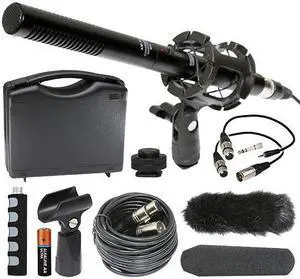 Nikon D7500 DSLR Digital Camera External Microphone Vidpro XM-55 13-Piece Professional Video & Broadcast Unidirectional Condenser Microphone Kit