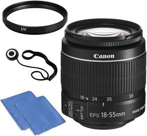 Canon EF-S 18-55mm IS II Lens w/ 58mm UV Filter, Cap keeper & Microfiber Cloth