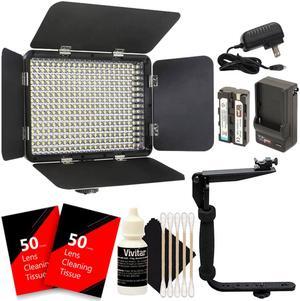 Vidpro 330X LED Video Light with Accessories
