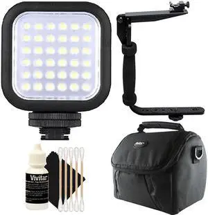 Bower Digital Compact LED Video Light with Accessory Kit
