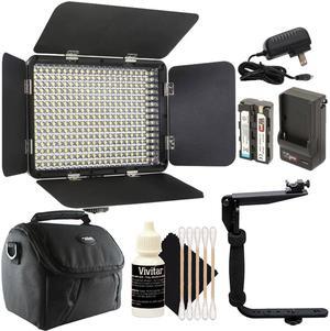Vidpro 330 LED Varicolor Slim Photo Video Light with Accessory Kit