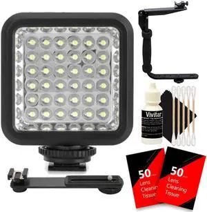 Vidpro LED-36X Photo & Video On-Camera LED Light with Accessory Bundle