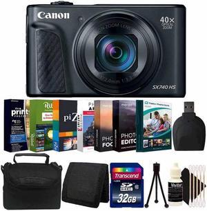 Canon PowerShot SX740 HS Digital Camera with Photo Editing Accessory Kit