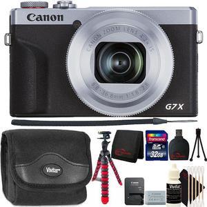 Canon PowerShot G7 X Mark III Wi-Fi Digital Camera Silver Top Accessory Bundle