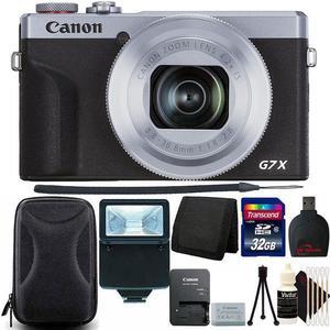 Canon PowerShot G7 X Mark III Wi-Fi Digital Camera Silver + 32GB Top Accessory Kit