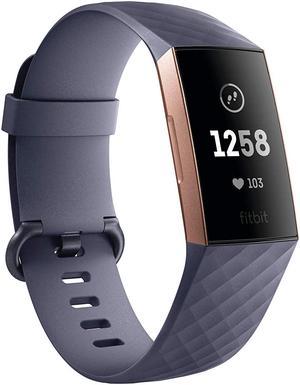Fitbit Charge 3 Heart Rate  Activity Tracker Blue GrayRose Gold