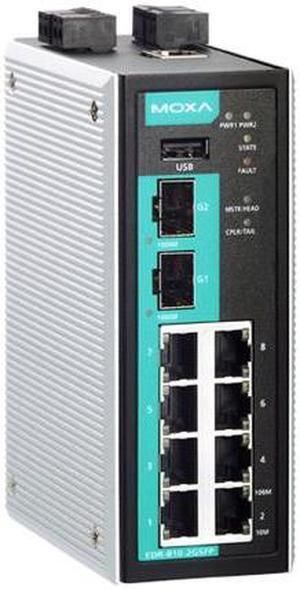Moxa EDR-810-2GSFP-T - Industrial Secure Router Switch