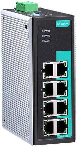 Moxa EDS-308 - Industrial Unmanaged Ethernet Switch
