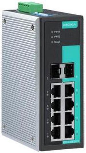 Moxa EDS-G308-2SFP - Unmanaged full Gigabit Ethernet switch