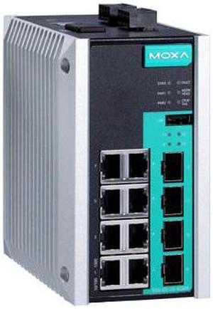 Moxa EDS-G512E-8PoE-4GSFP - 12-port full Gigabit managed Ethernet switch