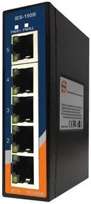 IES-150B - Mini Type  5x 10/100TX (RJ-45)