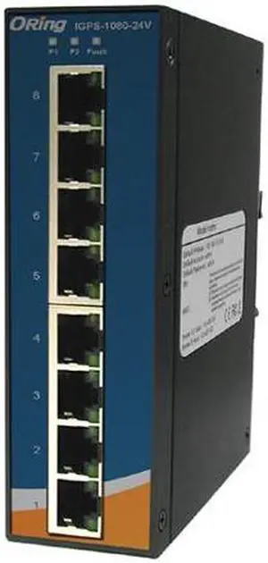 IGPS-1080-24V - Slim Type 8 x 10/100/1000TX (RJ-45) PoE+