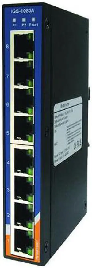 IGS-1080A - Slim Type 8x 10/100/1000TX (RJ-45)