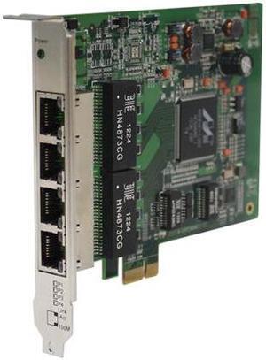 IGCS-E140 - UPCIe bus 4x 10/100/1000TX (RJ-45) Ethernet Switch Card