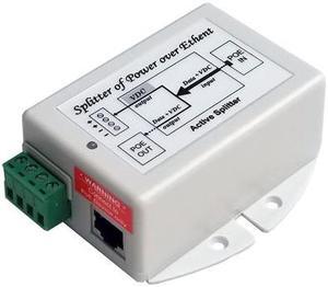 POE-SPLT-4812G-P - PoE splitter48VDC 802.3at POE Input, 48V 802.3at  PoE out and12VDC @ 20W output,  Max 50W, POE Splitter/Volta