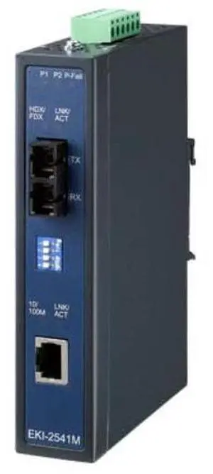 Advantech EKI-2541M-BE - Media Converter, 100Mbps, Multimode 1310nm, 2km, SC