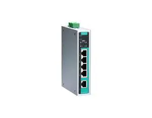 Moxa EDS-G205A-4PoE - Unmanaged gigabit PoE switch with 4 PoE 10/100/1000BaseT(X) ports, 1 1000BaseT port, 0 to 60 Degree C