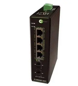 Tycon Systems TP-SW4GBT-2SFP - Industrial Gigabit Switch,4 802.3bt PoE++, 2 2.5G SFP, 48VDC Input, Managed