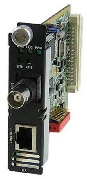 Perle 06003570 eX-1C110-BNC - Fast Ethernet Extender Module - 1 port 10/100Base-TX (RJ-45) . BNC ( Coax ) Interlink ( VDSL2 ) co