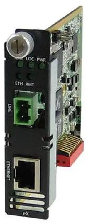 Perle 06003580 eX-1C110-TB - Fast Ethernet Extender Module - 1 port 10/100Base-TX (RJ-45) . 2-pin Terminal Block Interlink ( VDS