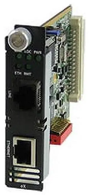 Perle 06003940 eX-1CM110-TB - Managed Fast Ethernet Extender Module - 1 port 10/100Base-TX (RJ-45) . 2-pin Terminal Block Interl