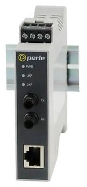 Perle 05092030 - SRS-1110-FST20 - 10/100/1000 Industrial Media and Rate Converter: 10/100/1000BASE-T (RJ-45) [100 m/328 ft] to 1