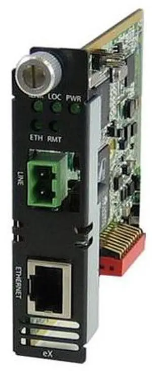 Perle 06003610 eX-1C1110-TB - Gigabit Ethernet Extender Module - 1 port 10/100/1000Base-T (RJ-45) . 2-pin Terminal Block Interli