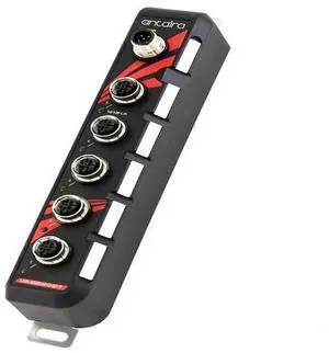 Antaira LNX-0500-M12-67-T - 5-Port Industrial Unmanaged Ethernet Switch, w/5* 10/100Tx M12 connectors; EOT (-40C ~ 80C) IP67