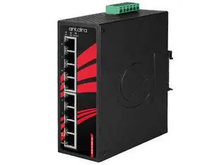 Antaira LNP-0800G-24-T - 8-Port Industrial Gigabit PoE+ Unmanaged Ethernet Switch, w/8*10/100/1000Tx (30W/Port), 9~55VDC Power I