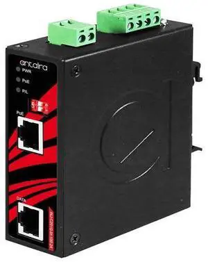 Antaira INJ-C201G-bt-100-24-T - Industrial Gigabit Enhanced PoE++ Injector - 1*10/100/1000Base-T(X) with Enhanced PoE-PSE (100W/