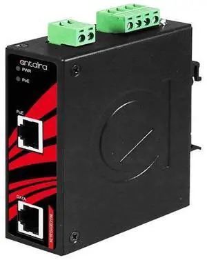 Antaira INJ-C201G-bt-24-T - Industrial Gigabit PoE++ Injector - 1*10/100/1000Base-T(X) with PoE-PSE (90W/Port) and 1*10/100/1000